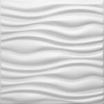  12 m2 Polistar Flow Hullám mintás fehér polisztirol 50x50 cm panel csomagajánlat