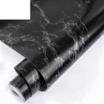  6008 fekete márvány öntapadós tapéta 60cm x 10m