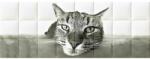 Kerma Design Cat cica macskás nyomtatott műbőr falvédő ágy mellé (200x75 cm)