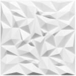  Polistar Ametyszt fehér festhető polisztirol falpanel, burkolat (50x50cm), hungarocell dekor 3d