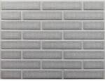 M-Flex PVC falburkolat szürke tégla dekor panel-6, 3d falpanel műanyag burkolat