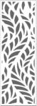  Fali dekorpanel, ágak minta, 50x150 cm, 3 mm HDF - FP4 Fehér falburkolat