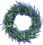 Vipolimex Koszorú Hanga Levendula 42cm Ajtó Ablak Tavaszi Karácsonyi Dekoráció (NO.VIP4772)