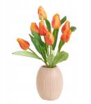Akces Virág Mesterséges Tulipán csokor x9db 45cm váza Tulipán fej bimbó (g11)