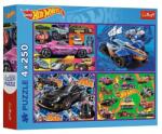 Trefl - Puzzle 4x250 Hot Wheels - 250 piese