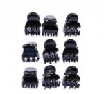 Bocca Beauty Béka Hajcsat Fekete Kis Rák Hajcsat Csat 9 Db (B3003)