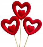  Szív Csúcsos Pikk-pakk Kiegészítő Ajándék Csokor 27CM Piros (SERCE) - allegro - 255 Ft