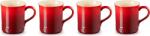 Le Creuset Cani Le Creuset, 400 ml, roșu cireș, set 4 buc (79207400600000)