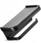  Fekete Wc papír tartó polccal, Loft stílusú, acél, csavaros rögzítésű fürdőszobai (5905884068359)