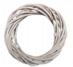 MartineX Koszorú, fehér, 20cm, fonott rattan, dekoráció (KOŁO)