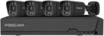 Foscam FNA 108 E B4 2T IP kamera csomag fekete (4 db kamera + NVR) (FNA108E-B4-2T black)