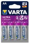 VARTA Ultra Lithium elem AA (4 db) (6106301404)