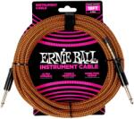 Ernie Ball Braided Instrument Cable Straight/Straight 10ft Pumpkin Pie