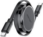 ACEFAST Behúzható USB-C-USB-C kábel AceFast C13-03, 60 W PD, 0, 8 m, gyorstöltés, fekete (KF2341006)
