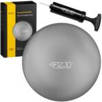4Fizjo Felfújható labda Pilateshez, 4FIZJO, Felfújható gimnasztikai labda, Pilateshez, pumpával együtt, PVC, 22 cm, szürke (P-5907739314499)