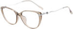 Techsuit Anti-Blue Light Női Szemüveg Techsuit Reflex PC (86162) - Kerek alakú, TR90&Fém Keret, AC Lencse - Ezüst/Vanília