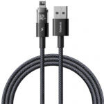 Baseus Cablu Date si Incarcare USB-A - Lightning Baseus Display 2, 12W, 1m, Negru P10382700121-00 (P10382700121-00) - gsmnet