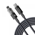 Baseus Cablu Date si Incarcare USB-C - Lightning Baseus Display 2, 20W, 2m, Negru P10382703121-01 (P10382703121-01) - gsmnet