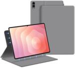 Gigapack samsung tab s11 ultra 5g tok álló, bőr hatású aktív flip, asztali tartó, világosszürke (GP-177297)