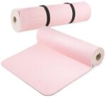 4Fizjo Jógaszőnyeg, 4FIZJO, torna és aerobic, pilateshez csúszásmentes felület, vízálló, TPE anyag, 180x60x1 cm, rózsaszín/szürke (P-5907739311900)