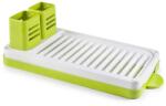Ibili Edényszárító, műanyag, 44 x 22 x 13cm, fehér / zöld (IB-721600)