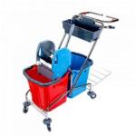 UCTEM PLAS Takarítókocsi króm vázas 2 x 25 liter CK760-T (CK760-T) - web24