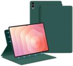 Gigapack samsung tab s11 ultra 5g tok álló, bőr hatású aktív flip, asztali tartó, sötétzöld (GP-177296)