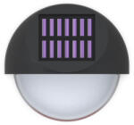 Aigostar 321826 LED Napelemes Oldalfali Kültéri Lámpatest Fekete 1W RGB