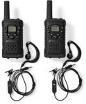 Nedis wltk0610bk walkie-talkie készlet, 2 kézibeszélő 6 km-ig, 8 csatorna, 38 alcsatorna, 61 dcs kód, ptt/ vox, led lámp WLTK0610BK (WLTK0610BK)