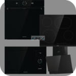 Gorenje Simplicity BOS6737SYB hőlégkeveréses sütő + ECT643BCSC üvegkerámia főzőlap + BM235G1SYB grilles mikrohullámú sütő + WHI649EB Döntött fali páraelszívó fehér színben