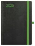 TopTimer Naptár, tervező, A5, napi, TOPTIMER, Nero, fekete-zöld