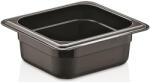  Polikarbonát GN edény 1/6 65 mm - fekete (GNP-1665-B)