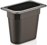  Polikarbonát GN edény 1/9 150 mm - fekete (GNP-19150-B)