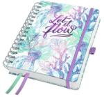 Sigel Naptár, spirál, A5, heti, 2026, kemény borító, SIGEL Jolie, Let it flow