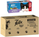 FELIX 120x85g Felix Sensations Húsválogatás nedves macskatáp+44x85g nedvestáp ingyen
