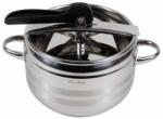 Zilan Oala Inteligenta din Inox, Sub Presiune, cu Capac, Diametru 20 cm, 5 l, Argintiu (ZLN-ZLN4627)