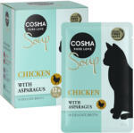 Cosma 24x40g Cosma Soup nedves macskatáp- Csirkemell & spárga