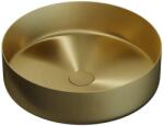 Bath Deluxe 06-040-16-70-00 - LJORDAL ráépíthető mosdó, átmérő 40 cm, acél/sárgaréz 06-040-16-70-00 (BT0164)