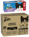 FELIX 120x85g Felix Original Hús- & halválogatás nedves macskatáp+44x85g nedvestáp ingyen