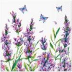Elcadis Servetele in 3 Straturi, Lavender Butterfly, 33 x 33 cm, 20 Bucati, Elcadis (ELC-SRV 33X33 FLO-LBU)