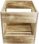 Muziker Self-Assembly Plywood Record Storage Case Doboz LP lemezekhez Natural (MUZR39A)