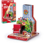 CubicFun CubicFun 3D puzzle Karácsonyi kandalló, 24 darabos (3D-W3153)