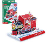 CubicFun CubicFun 3D puzzle Karácsonyi vonat, 46 darabos (3D-W3155)