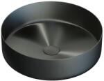 Bath Deluxe 06-040-16-02-00 - Pult fölé szerelhető mosdó LJORDAL, Ø 40 cm, acél/fekete 06-040-16-02-00 (BT0163)