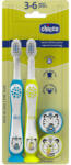 Chicco Fogkefe Készlet Gyerekeknek Tiger-Panda, 2 db