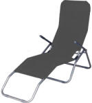 Strend Pro Strend Pro Jamaica napozóágy, 140 x 60 x 95 cm, sötétszürke, összecsukható fémvázas kialakítás, állítható pozícióval, légáteresztő hálós fekvőfelülettel (TC802602)