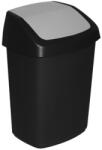 Keter Szemeteskuka, Curver Swing Bin, 25 l, fekete/szürke, 27, 8 x 34, 6 x 51, 1 cm, ujjlenyomatmentes, minimalista dizájn, gyorsan nyitható fedél (TC2212678)