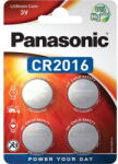 Panasonic CR2016 3V lítium gombelem, 4 db/bliszter (CR-2016EL-4B)