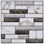 ANRO Wall Öntapadós szivacsos 3D falicsempe - márványos tégla csempe (4 darab 30x30 cm-es lap) (TPWP509)