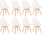 Leziter Silla étkezőszék 8 db fehér színben (DA232AW_8) - stuxi